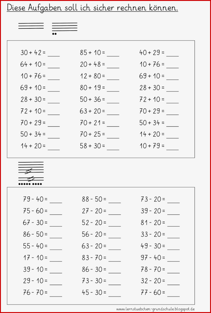 Übungsblätter 1 Klasse Mathe Arbeitsblätter Zum Ausdrucken