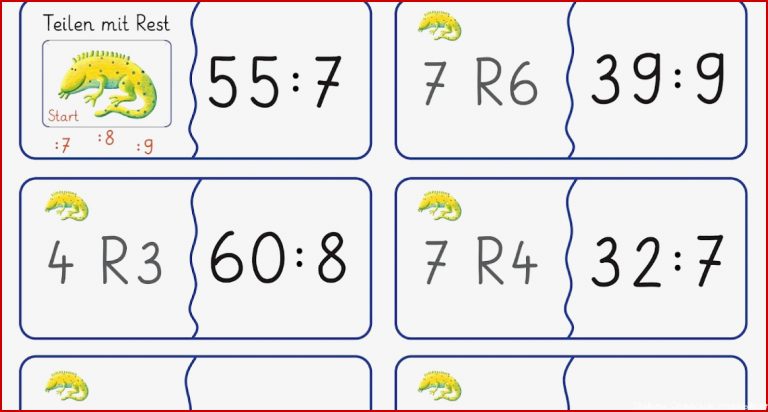 übungsblätter Divi ren Mit Rest 3 Klasse Tracy Hobles