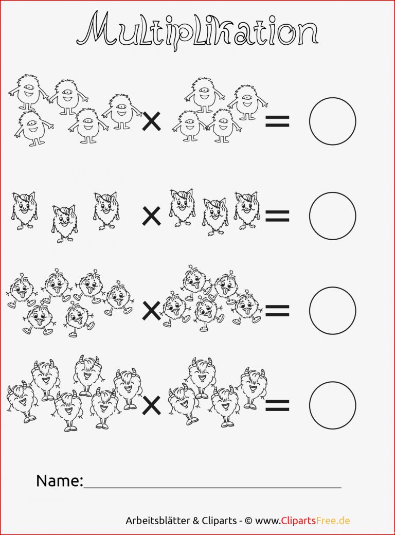 Übungsblätter Grundschule Schriftliche Multiplikation