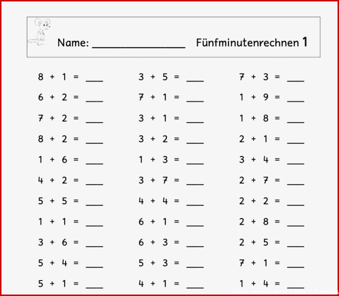 Übungsblätter Mathe 1 Klasse Zum Ausdrucken Kostenlos