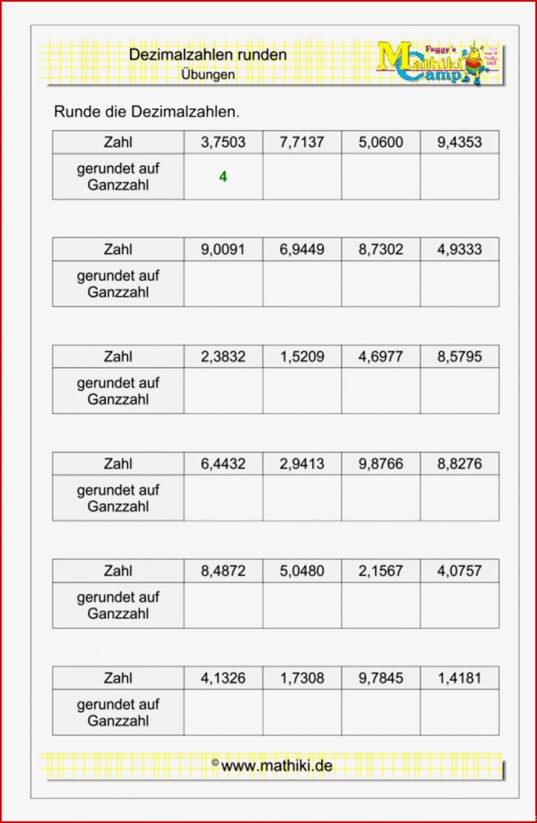 übungsblätter Mathe Klasse 5 Runden Dorothy Meyer
