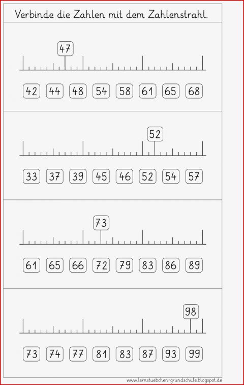 übungsblätter Mathe Klasse 5 Zahlenstrahl übungsblätter
