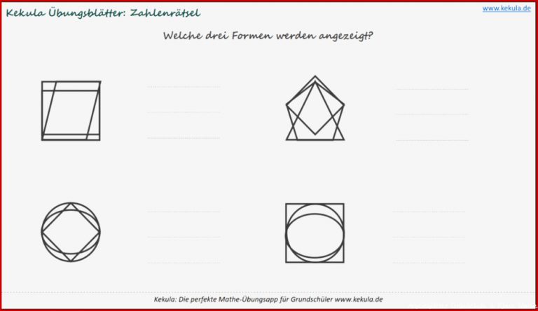 ÃbungsblÃ¤tter - Mathe Ã¼ben FÃ¼r Die Grundschule