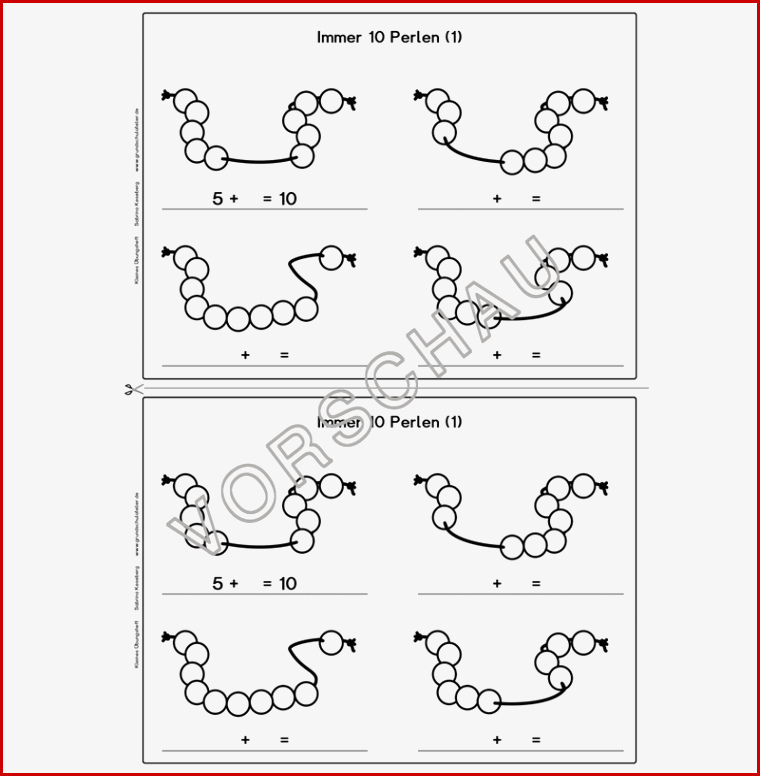 Übungsheft Addition Bis 10 Klasse 1
