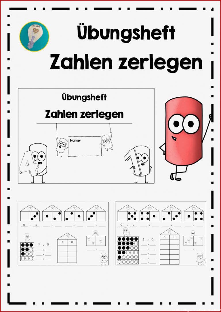 Übungsheft Zahlen zerlegen – Unterrichtsmaterial im Fach Herunterladen Übungsheft Zahlen zerlegen – Unterrichtsmaterial im Fach