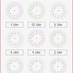 Uhr Arbeitsblätter Volle Stunden – Unterrichtsmaterial In