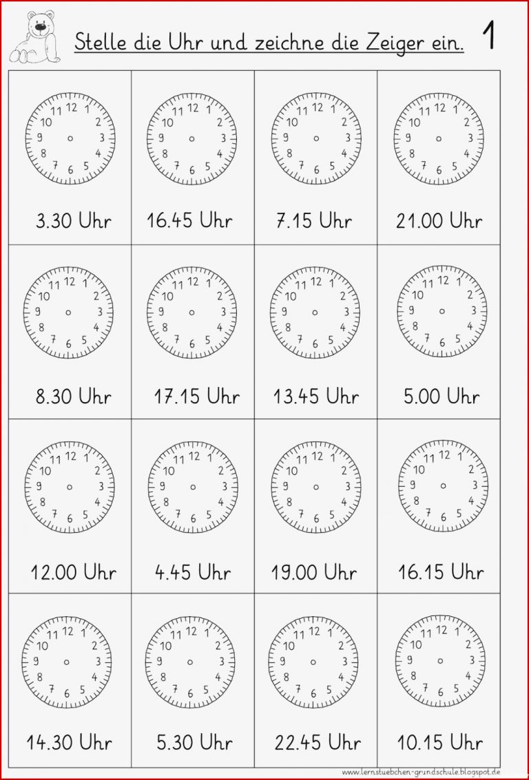 Uhrzeit grundschule Schule Uhr