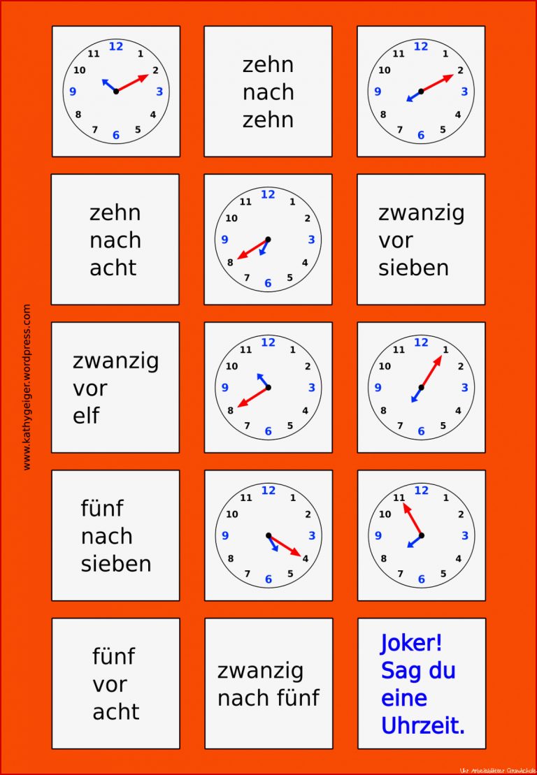 Uhrzeit Grundschule Uhr Lernen Grundschule Finde