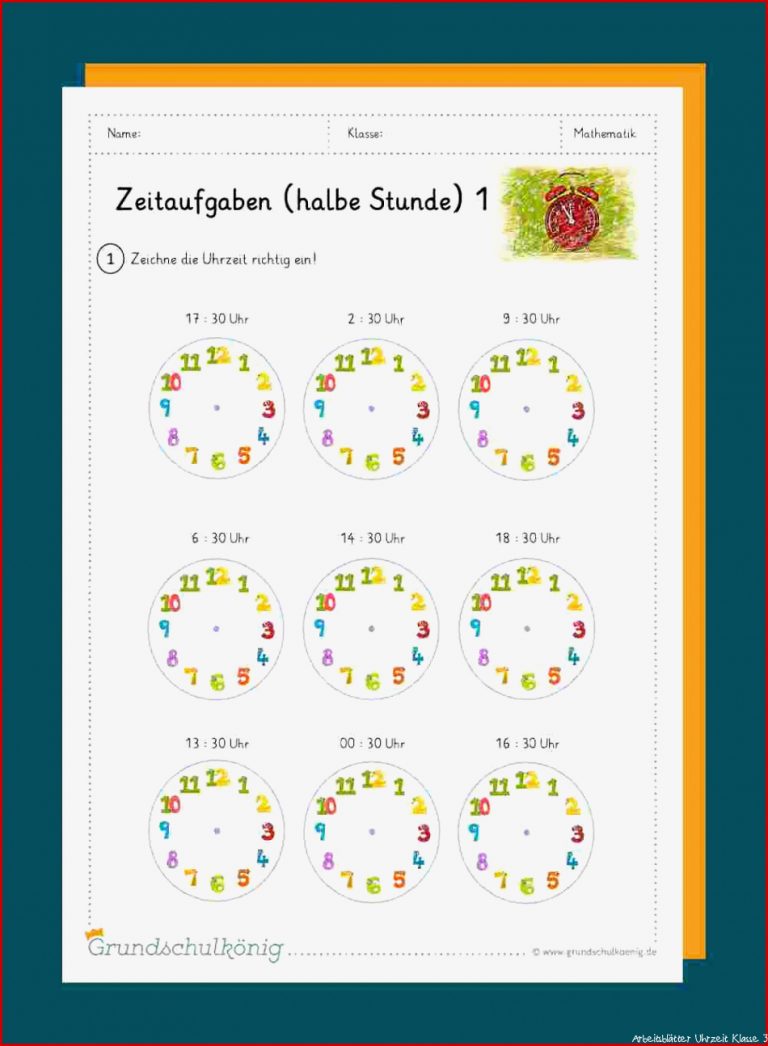 Uhrzeit lernen / Zeitangaben