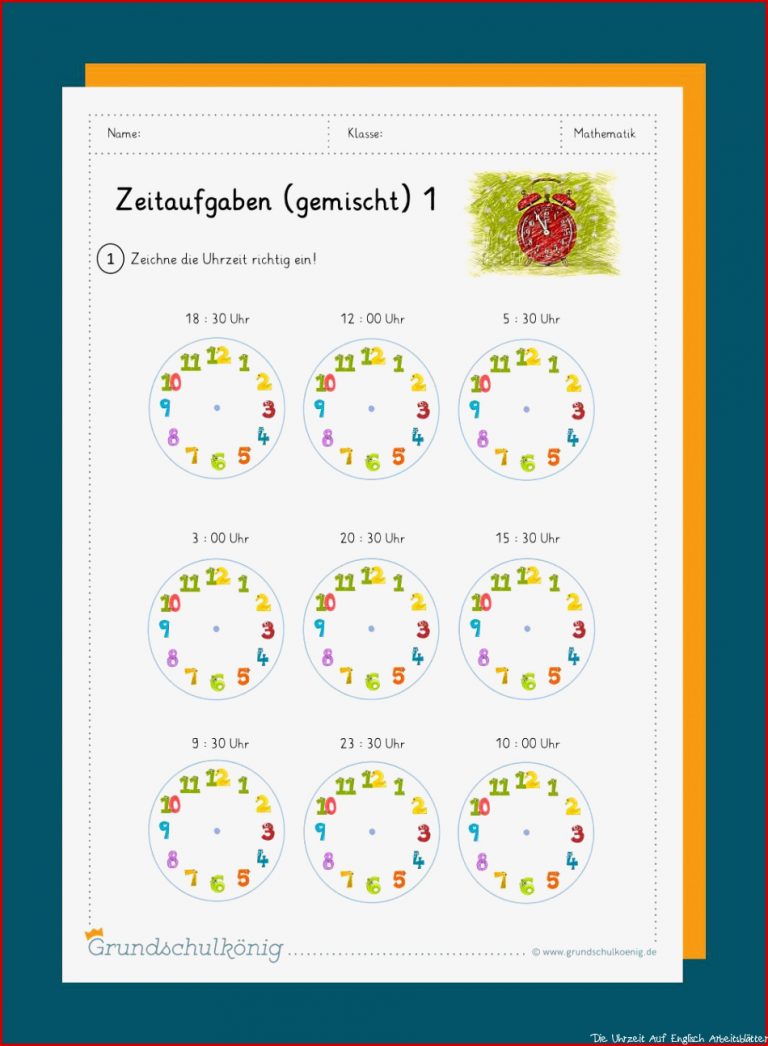 Uhrzeit Lernen / Zeitangaben