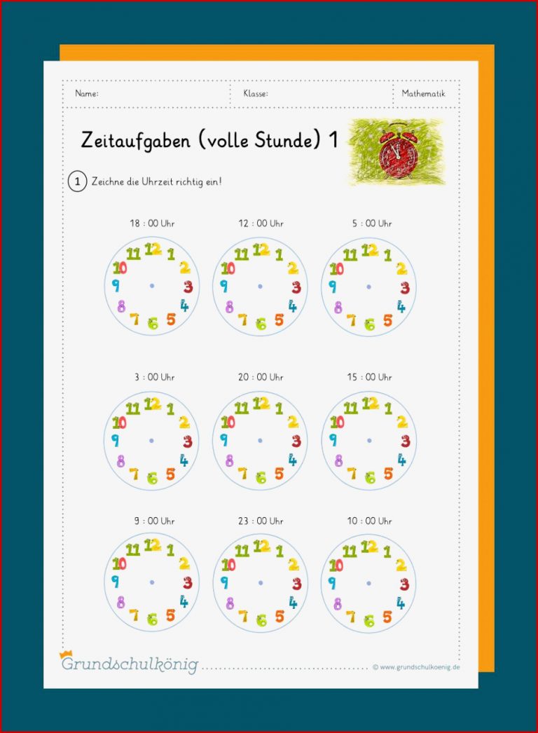 Uhrzeit lernen / Zeitangaben