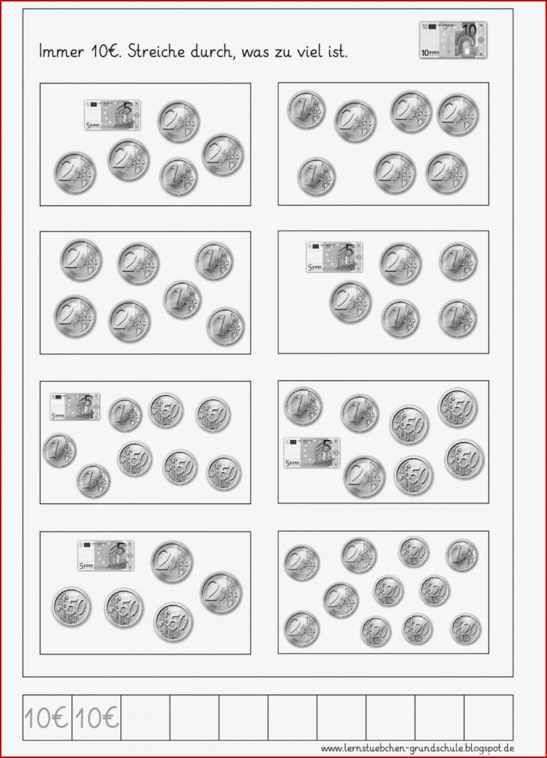 Umgang Mit Geld Lernen Arbeitsblätter Worksheets