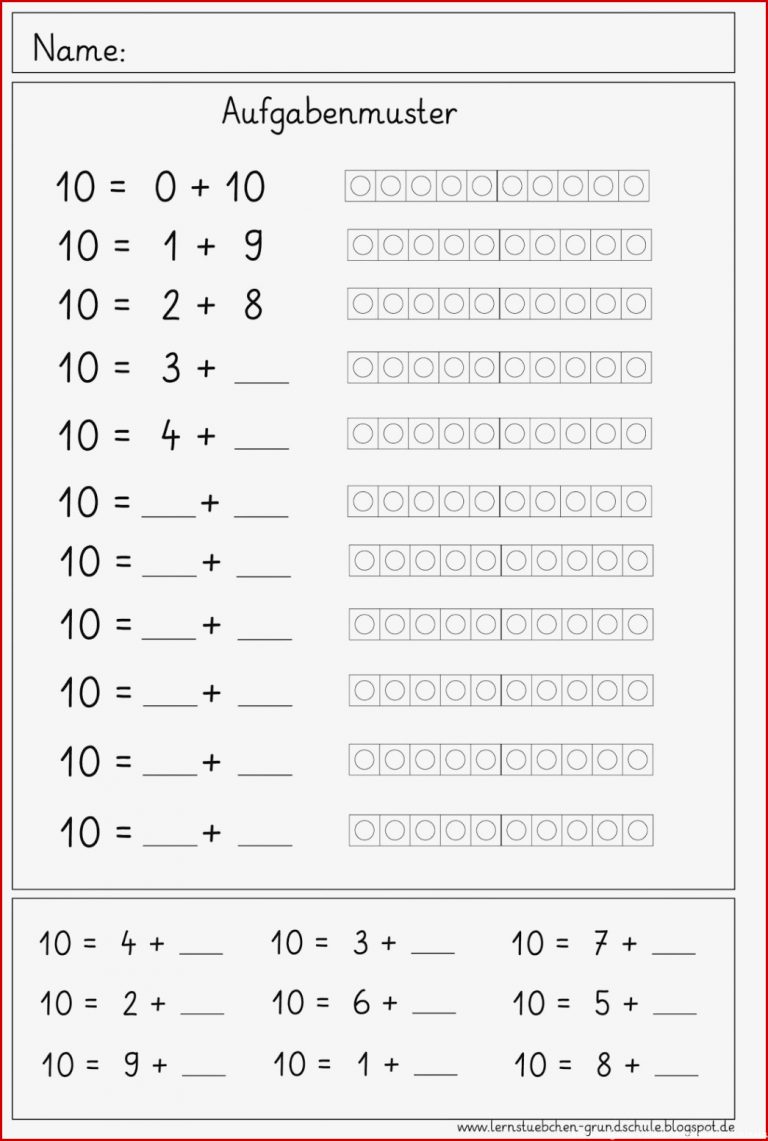 Umkehraufgaben 1 Klasse Arbeitsblätter Kostenlos Worksheets