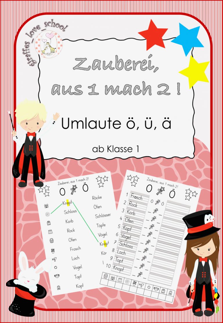 Umlaute ö ü ä Einzahl Mehrzahl schulschließung