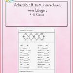 Umrechnen Von Längen Arbeitsblatt – Unterrichtsmaterial