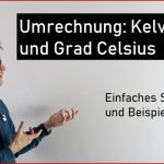 Umrechnung Kelvin Und Grad Celsius