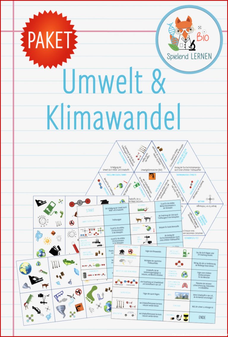 Umwelt und Klimawandel – 3x Aktivitäten und Spiele