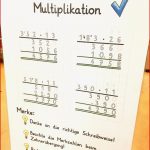 Unser Merkplakat Für Schriftliche Multiplikation 😊