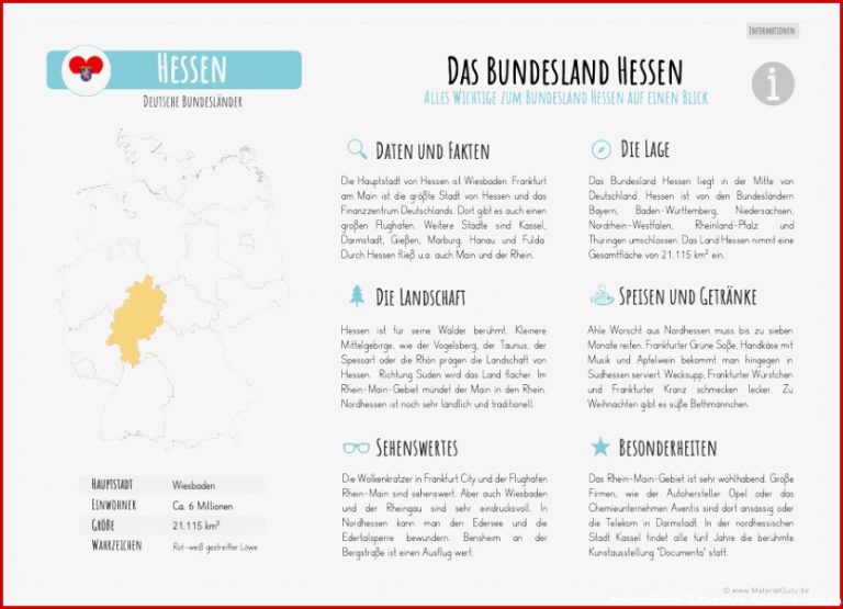 Unterrichtsmaterial Bundesland Hessen Materialguru