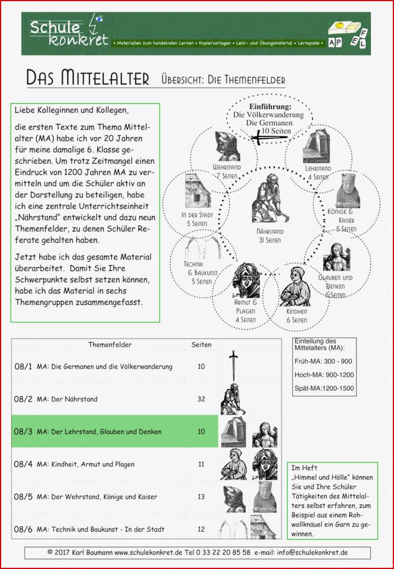 Unterrichtsmaterial Geschichte Klasse 7 Mittelalter