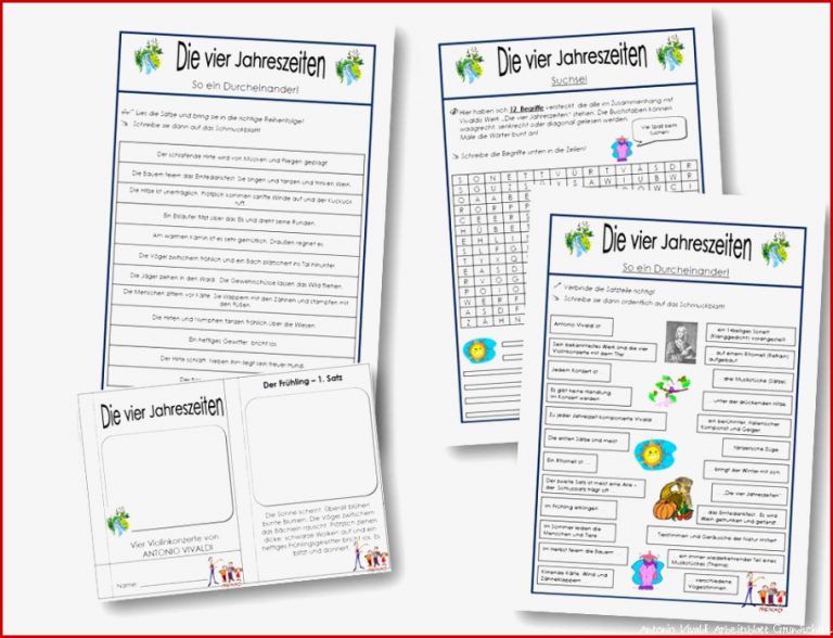 Unterrichtsmaterial Übungsblätter für Grundschule