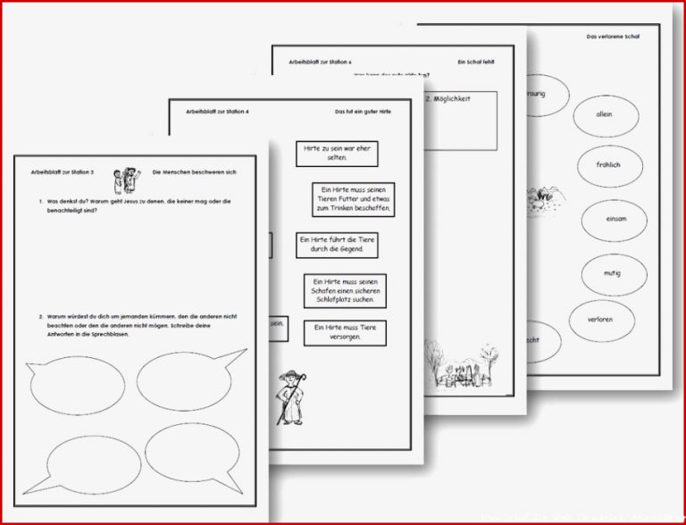 Unterrichtsmaterial Übungsblätter für Grundschule