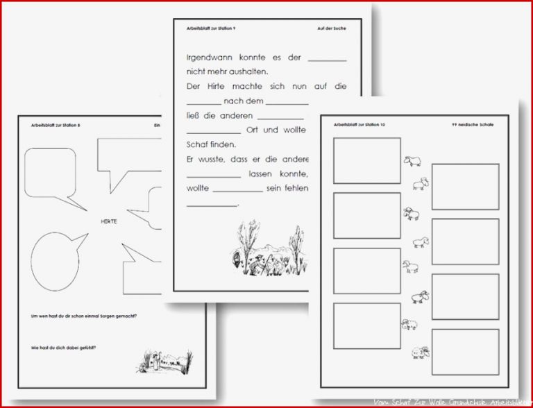 Unterrichtsmaterial Übungsblätter für Grundschule