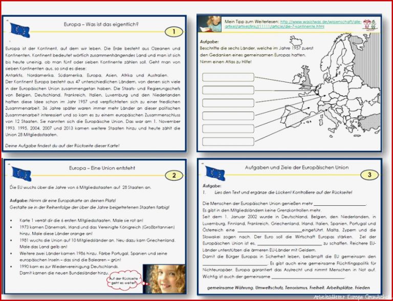 Unterrichtsmaterial Übungsblätter für Grundschule