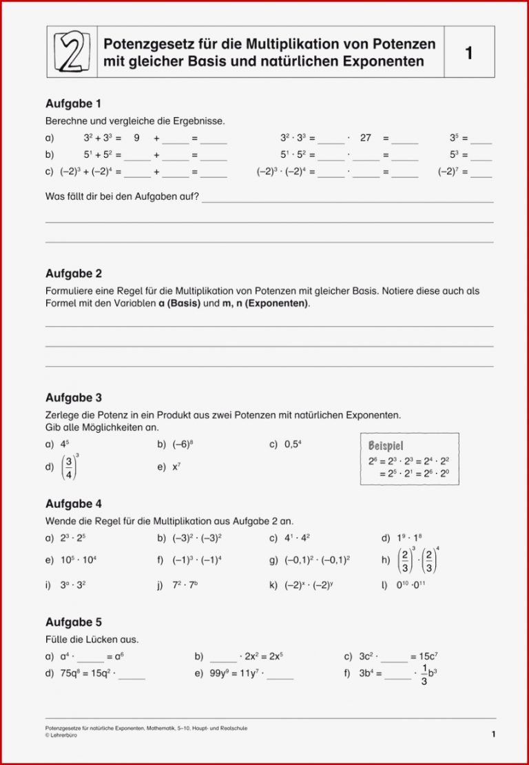 Unterrichtsmaterialien · Haupt & Realschule · Lehrerbüro