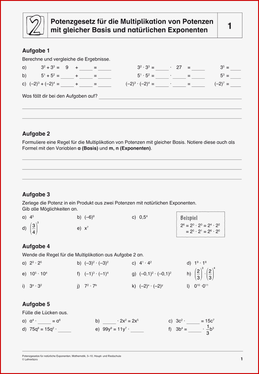 Unterrichtsmaterialien · Haupt & Realschule · Lehrerbüro