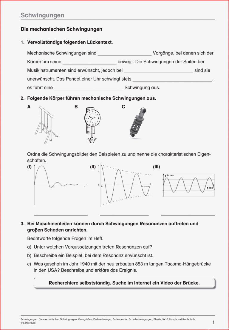 Unterrichtsmaterialien & Videoclips · Haupt & Realschule