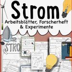 Unterrichtsreihe Strom – Arbeitsblätter forscherheft Und