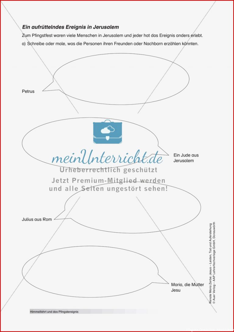 Unterrichtsvorschlag zum Thema 