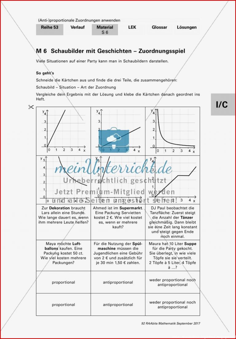 Unterscheidung antiproportionaler und proportionaler