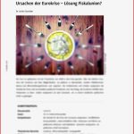 Ursachen Der Eurokrise – Lösung Fiskalunion