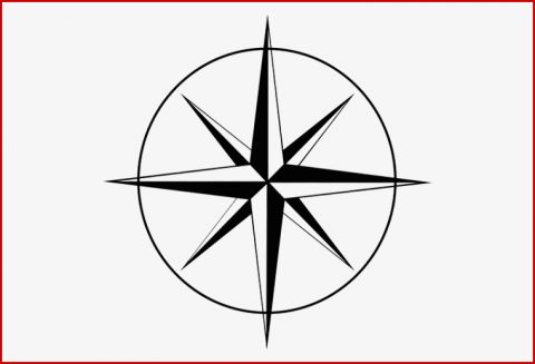 Vector Illustration Of Wind Rose Stock Vector