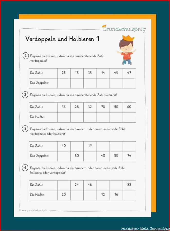 Verdoppeln Halbieren