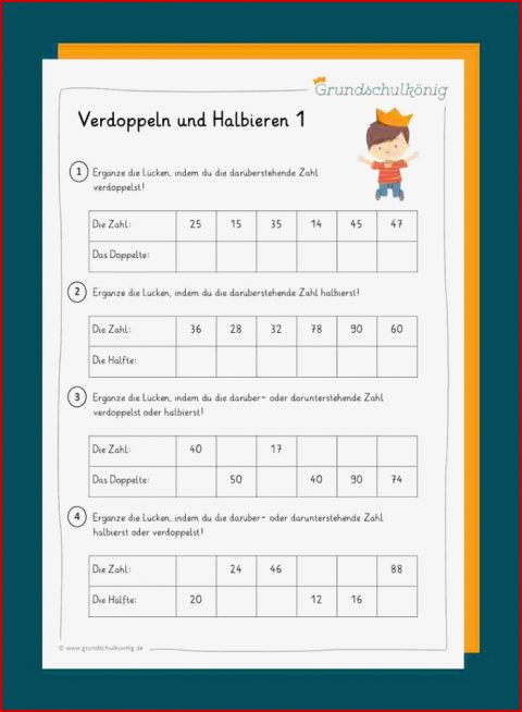 Verdoppeln Halbieren