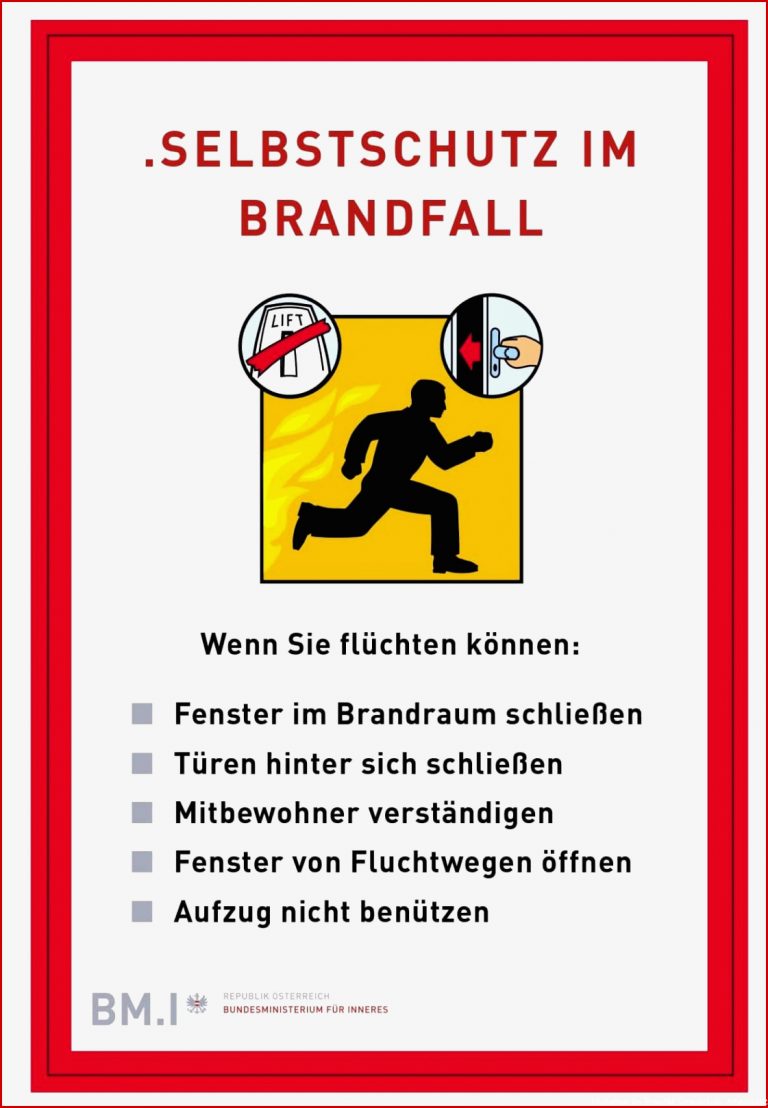 Verhalten im Brandfall