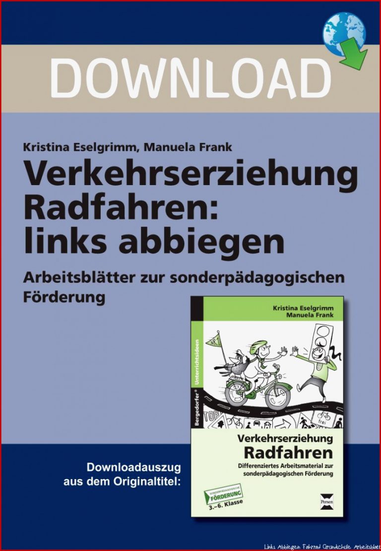 Verkehrserziehung Radfahren Links Abbiegen Für 2 45 Eur