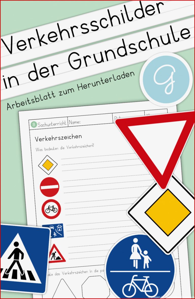 Verkehrsschilder Grundschule