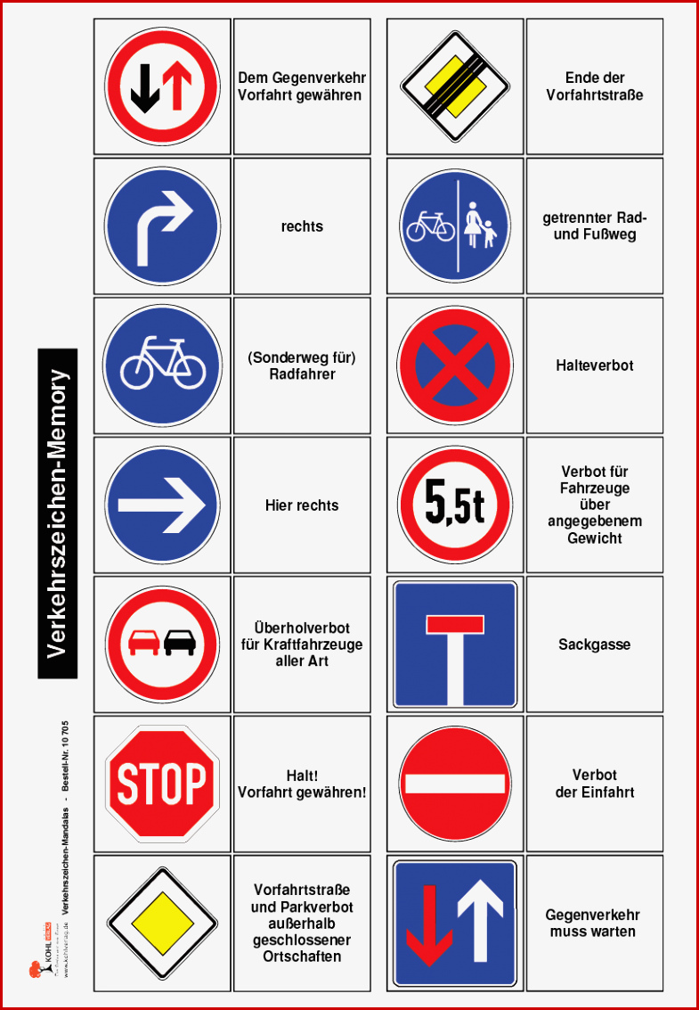 Verkehrsschilder Lernen Grundschule Kinderbilder