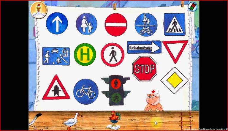 Verkehrsschilder Lernen Verkehrszeichen Grundschule Zum