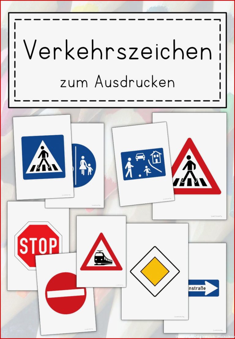 Verkehrszeichen Zum Ausdrucken