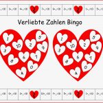 Verliebte Zahlen Bingo Geeignet Für Homeschooling