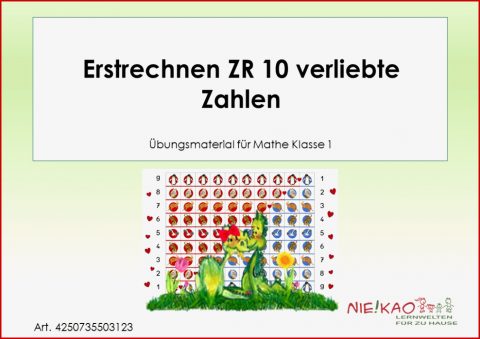 Verliebte Zahlen Grundschule Arbeitsblatt