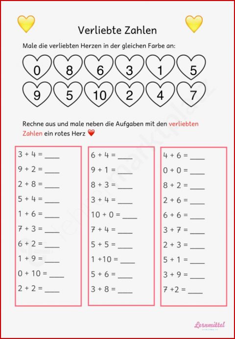 Verliebte Zahlen Seite 1