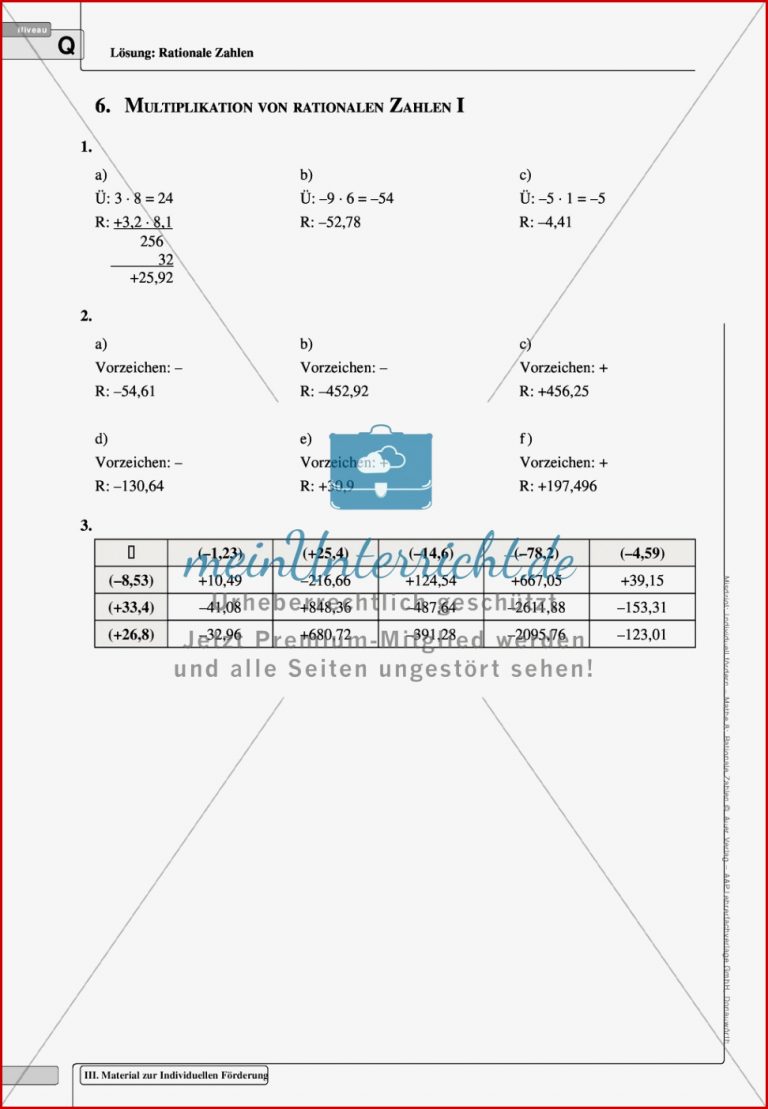 Vermischte Übungsaufgaben zur Multiplikation und Division