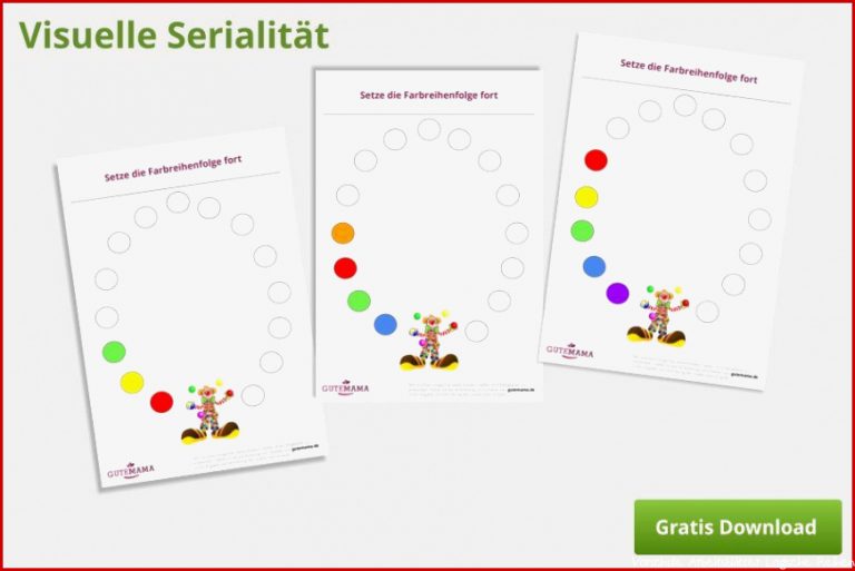 Visuelle Serialität Logische Reihen Logisches Denken