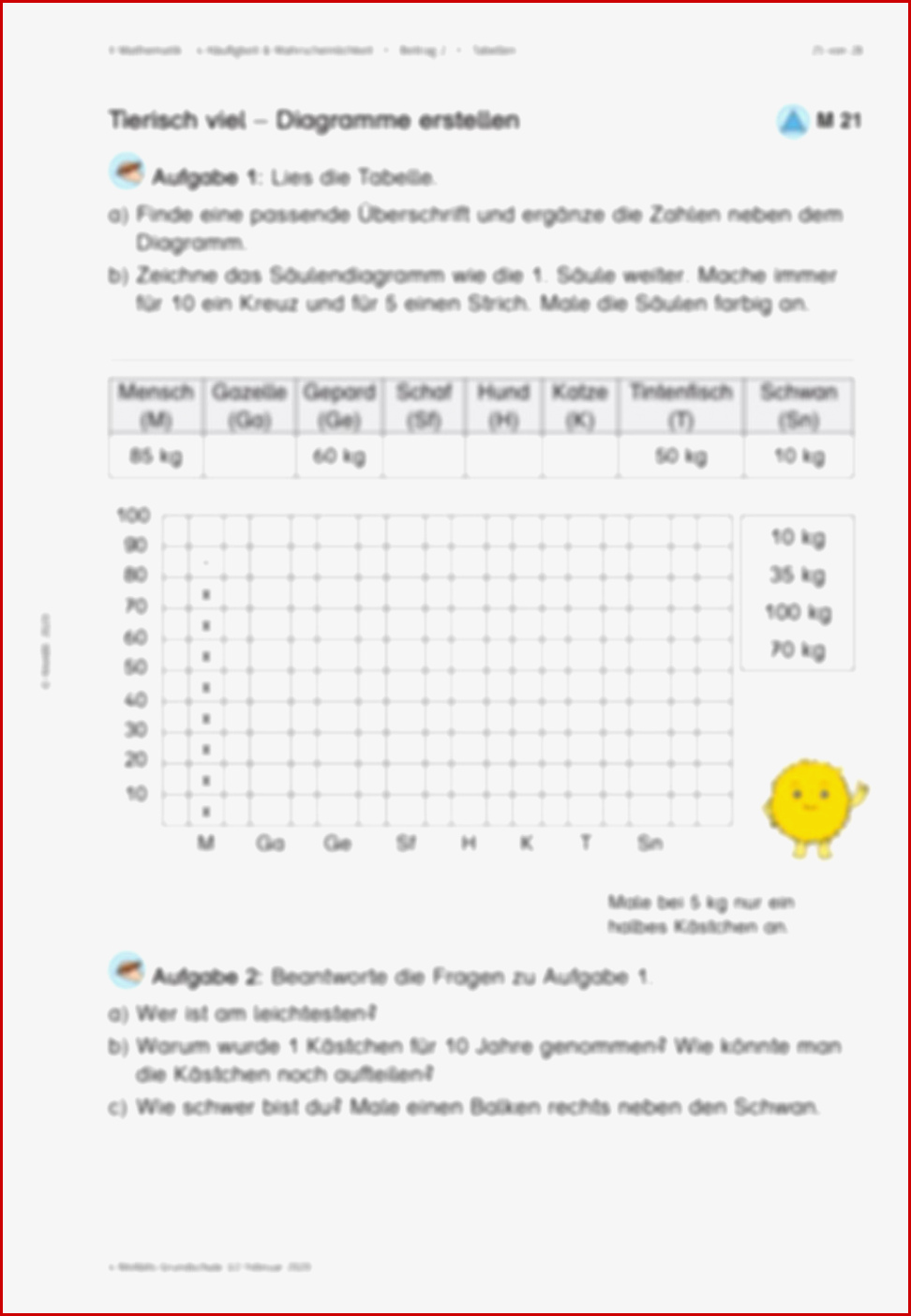 Vorschau Arbeitsblatt Meinunterricht